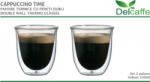 Delcaffe Set 2 pahare thermo cu pereti dubli CAPPUCCINO 240ml DelCaffe (cappuccino240) Pahar