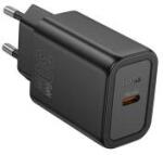 hoco. N62 hálózati töltő Type-C aljzat (30W, PD gyorstöltő 3.0) FEKETE