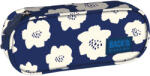 DERFORM Penar școlar eliptic BackUP A27 - Blue Flowers, cu separator (PB2A27) Penar