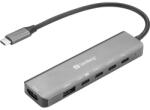 Sandberg USB-C 6-in-1 MediaDock 6xUSB/1xHDMI (136-77)
