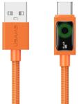 USAMS U92 cablu de date USB - Type-C, 120cm, NARANSSÁRGA (SJ772USB02)