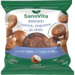 SanoVita Biscuiti cu Cocos, Roscove si Chia, 100 g, fara Zahar Adaugat