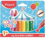 Maped Zsírkréta, vastag, MAPED "Color`Peps MAXI Wax", 12 különböző szín (861311)