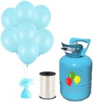  Parti szett 50 darab kék színű lufival és héliumpalackkal (M354914)