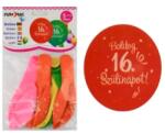 Boldog 16. születésnapot latex lufi 30cm 5db (210413)