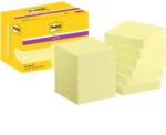 3M Postit Öntapadó jegyzettömb csomag 48x48 mm 12 tömb 90 lap 3M POSTIT Super Sticky sárga (7100290190)