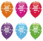  Boldog születésnapot feliratú gumi lufi 30 cm (310040)