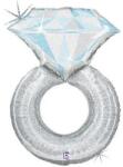 Fólia lufi jeggyűrű ezüst hologramos SuperShape 98 cm (8055513353664)