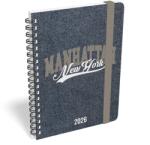 Lizzy Card Határidőnapló Heti Tervező B6 spirál Manhattan New York Lizzy Calendar 2026 (21582)