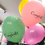  Congrats feliratos vegyes színű gumi lufi 33cm 887-80 (10200GS120-887-80)