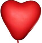  Szív alakú latex lufi 30cm piros (11270)