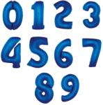  Számos fólia lufi kék 86 cm 0-9 szám