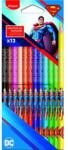 Maped Színes ceruza készlet, háromszögletű, Maped "Superman", 12 különböző szín (862208) - hunrods