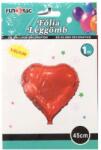  Fólia lufi 45 cm piros szív 610898