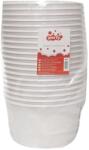  Party műanyag gulyástál 750 ml fehér tetőzhető 20 db/csomag (1020021420)