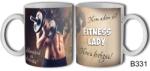  Bögre 3 dl - Fitness Lady - Fitness Ajándék Ötletek - Kondis Ajándékok