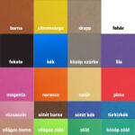  Dekorgumi lap A4 2 mm többféle színben