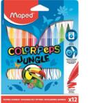 Maped Filctoll készlet 2, 8 mm kimosható MAPED Color Peps Jungle 12 szín (845420)