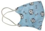 THK Gyermek FFP2 maszk, kutyus minták, 5 rétegű, egyenként csomagolva, kék (AlbastruCatel-Clasic)