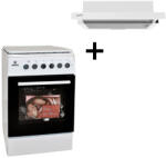 HOMEFORT - Orion Orion FKO501TFW Kombinált tűzhely + HOMEFORT HPK611W Beépíthető Kihúzható páraelszívó (FKO501TFW)