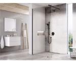 RAVAK Walk-In Wall Set 100, zuhanykabin fekete+transparent (RAV-GW9WA030SZ1)