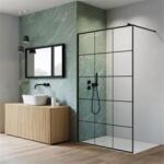 Radaway Nes Black Walk-in II Factory zuhanyfal 90 cm (RW-10013090-54-55)