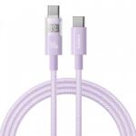Baseus USB-C - USB-C kábel Baseus Display 2, 100W, 5A, 1m, lila P10382702511-00