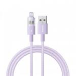 Baseus USB-A - Lightning kábel Baseus Display 2, 12W, 2.4A, 1m, lila P10382700511-00