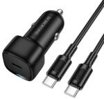 BOROFONE BZ34A Cloud autós töltő, 20W, 3A, 1 x USB-C, USB-C kábellel, fekete