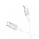 Borofone USB-C - USB-C kábel Borofone BX101 Creator, 60W, 3A, 1m, fehér