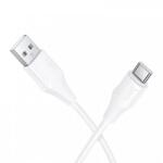 hoco. USB-A - USB-C kábel Hoco X124, 18W, 3A, 1m, fehér
