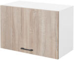  Praktik 60 felső szekrény 1 felnyíló ajtós, fehér-sonoma tölgy (PR60F1ANYFHST)