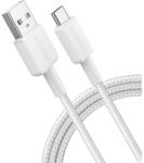 Anker USB-A - USB-C kábel Anker 322, 18W, 2A, 0.9m, fehér A81H5G21