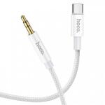 hoco. USB-C - 3, 5 mm-es audiokábel Hoco UPA19, 1 m, ezüst
