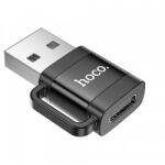 hoco. USB-C - USB-A átalakító Hoco UA31D, fekete - dellaprint
