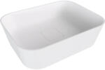 SAPHO POLYSAN BANERA SQUARE öntöttmárvány mosdó, 50x36cm, matt fehér (14596MAT) (14596MAT)