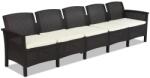 BICA Ötszemélyes technorattan kanapé Venezia 5 barna Bica (BC9172-29171BR)