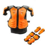 XTR Set protectie corp si genunchi, cross enduro atv, copii XTR X2, marime universala, culoare portocaliu (EVRTT-98) - simoto