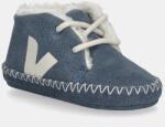 Veja csecsemő cipő velúrból Baby Winter Light ZZ - kék 17.5