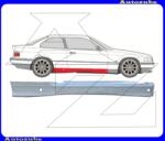 BMW 3 E36 1991.01-1996.08 Küszöb jobb "Coupe/Cabrio" 1 mm lemezvastagság RENDELÉSRE (külső javítólemez) POTRYKUS P200742-1