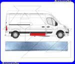 RENAULT MASTER 3 2010.04-2019.08 Tolóajtó alsó rész jobb "40x146cm" "L2/L3/L4-tengelytáv: 3682/4332mm" (külső javítólemez) POTRYKUS P60N14022