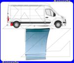 OPEL MOVANO B 2010.03-2021.05 /X62/ Hátsó sárvédő hátsó rész jobb díszlécig (kerék mögött) "L1/L2/L3/L4-tengelytáv" (külső javítólemez) KLOKKERHOLM 6089604
