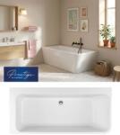 M-Acryl Iris C különleges 160x73cm akril kád / Fehér előlappal - 240 L