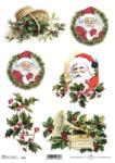  Decoupage rizspapír A/4 Mikulás és magyal