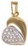 Ékszershop Köves szív arany medál (1330910)
