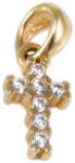 Ékszershop Köves pici kereszt arany medál (1330788)
