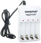 Verk Group AA és AAA akkumulátorokhoz való fehér gyorstöltő (02015)