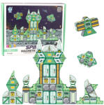 LEAN Toys Klocki Magnetyczne Kosmos Űrállomás 108 elemes szett (25285)