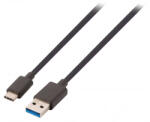 Nedis USB-C - USB-A kábel - Gyortöltés 60W - 10Gbps - USB3.2 Gen. 2 - 1m (CCGL61650BK10)