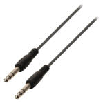 Nedis Sztereo audio kábel 2x 6, 3mm jack - 2m (CAGL23000BK20)